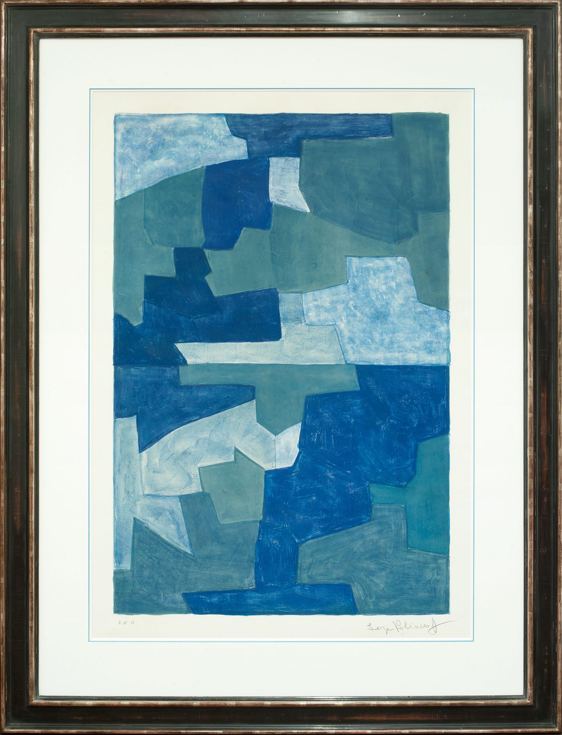 Serge Poliakoff, Composition bleue, Galerie Française