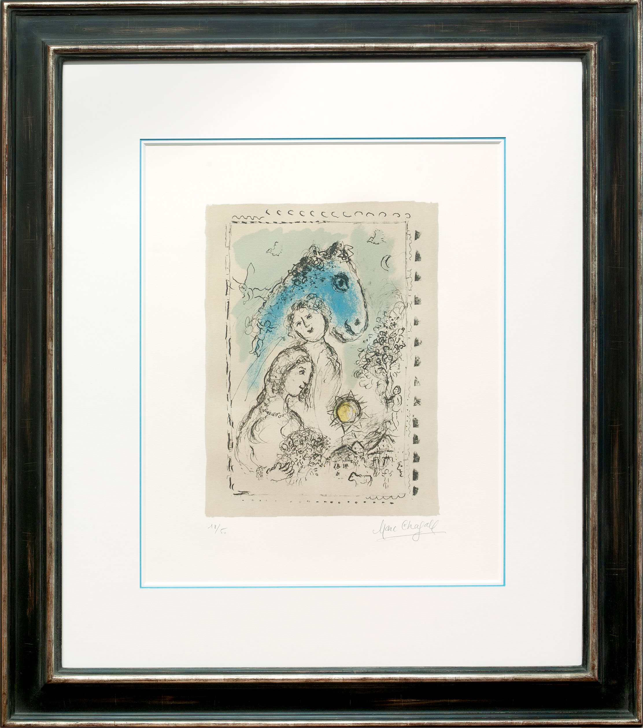 Marc Chagall, Cheval bleu au couple, Galerie Française