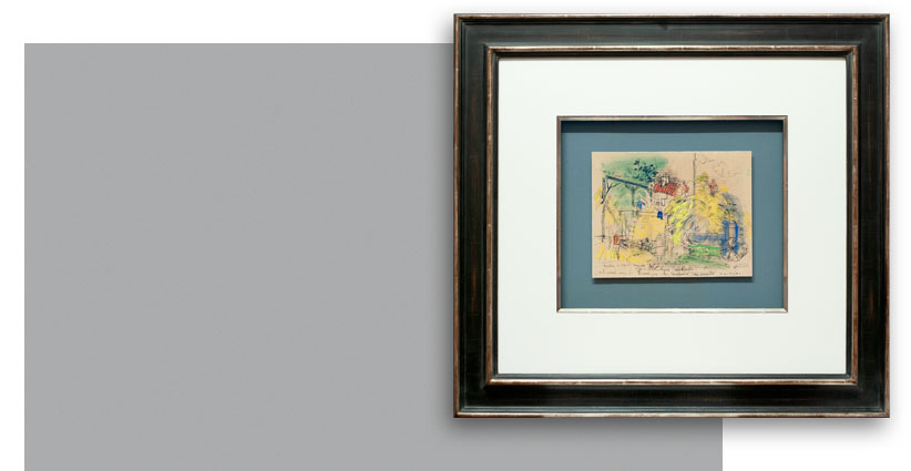 Raoul Dufy, Zones cromatiques verticales, Galerie Française