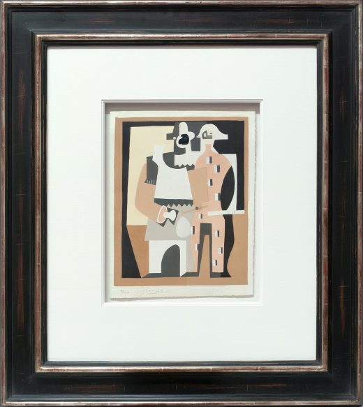 Pablo Picasso «Guéridon, guitare et partition I» Galerie Française