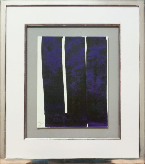 Günther Förg « Composition blau » Galerie Française